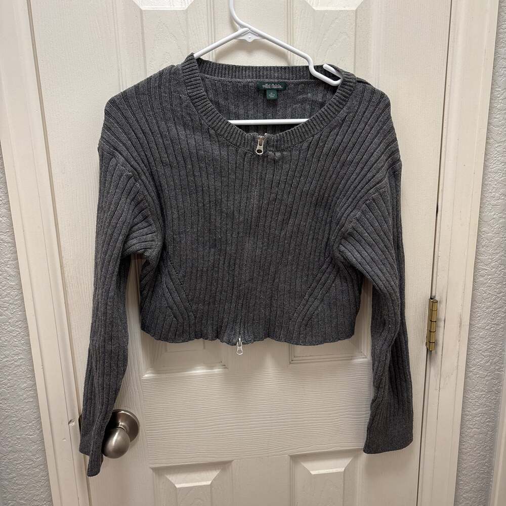Wild Fable Grey Cropped‎ Cardigan